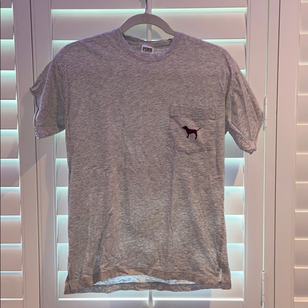PINK grey t-shirt